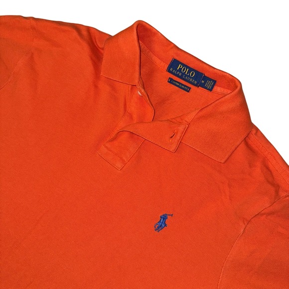 Polo Ralph Lauren Other - Polo Ralph Lauren Mens Orange Custom Slim Fit Short Sleeve Polo Shirt medium